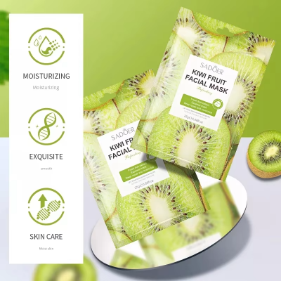 Picture of SADOER Kiwifruit Antioxidant Facial Mask Deep Hydrating Nourishing Sheet Mask - 1Pcs