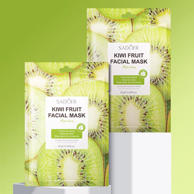 Picture of SADOER Kiwifruit Antioxidant Facial Mask Deep Hydrating Nourishing Sheet Mask - 1Pcs