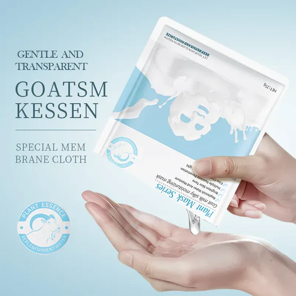 Picture of SADOER Plant Goat Milk Silky Facial Mask Deep Repair and Moisturizing Sheet Mask - 1Pcs