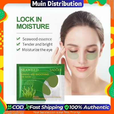 Picture of Sadoer Seaweed Shining and Smoothing Eye Mask, Nourish and Moisturize, Fade Dark Circle Eye Masks - 1Pcs