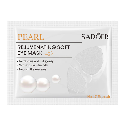Picture of Sadoer Anti-Puffiness Eye Mask Hyaluronic Acid Pearl Moisture Remove Pouch Dark Circles Anti Wrinkle - 1Pcs