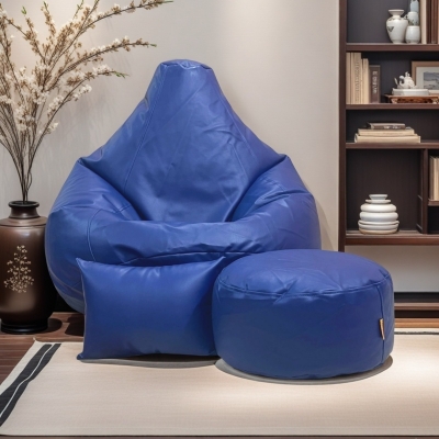 LAZY DUDE XXL Combo Beanbag Set - Color Deep Blue LAZY DUDEonline shop bangladeshothoba.com