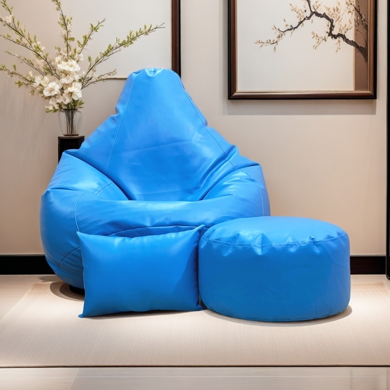 LAZY DUDE XXL Combo Beanbag Set - Color Sky Blue LAZY DUDEonline shop bangladeshothoba.com