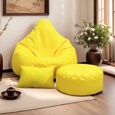 LAZY DUDE XXL Combo Beanbag Set - Color Yellow LAZY DUDEonline shop bangladeshothoba.com