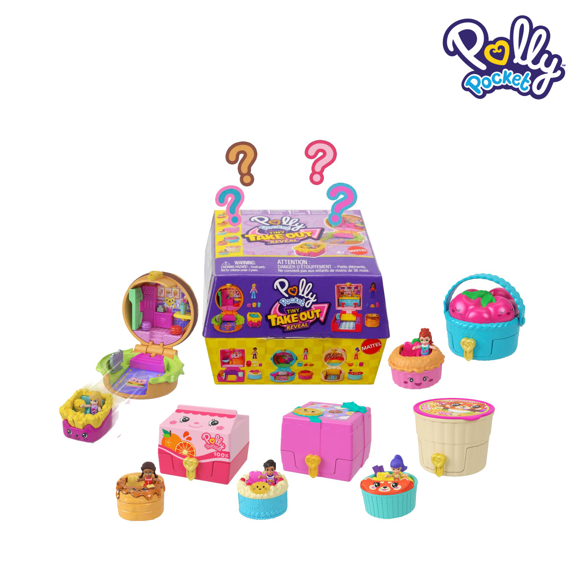 Picture of Polly Pocket JCR44 Tiny Take Out Reveal Assortment, Ages 3+