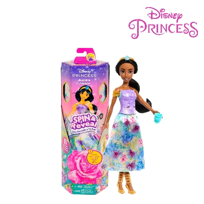 Picture of Disney Princess HXC23 Spin & Reveal Jasmine Fashion Doll & Accessories, Ages 3+