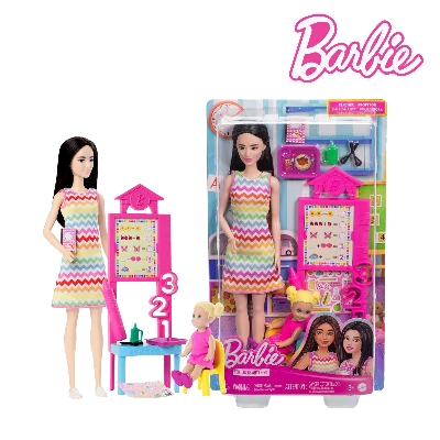 Picture of Barbie JCR77 Teacher Doll With Blonde Fashion Doll, Ages 3+