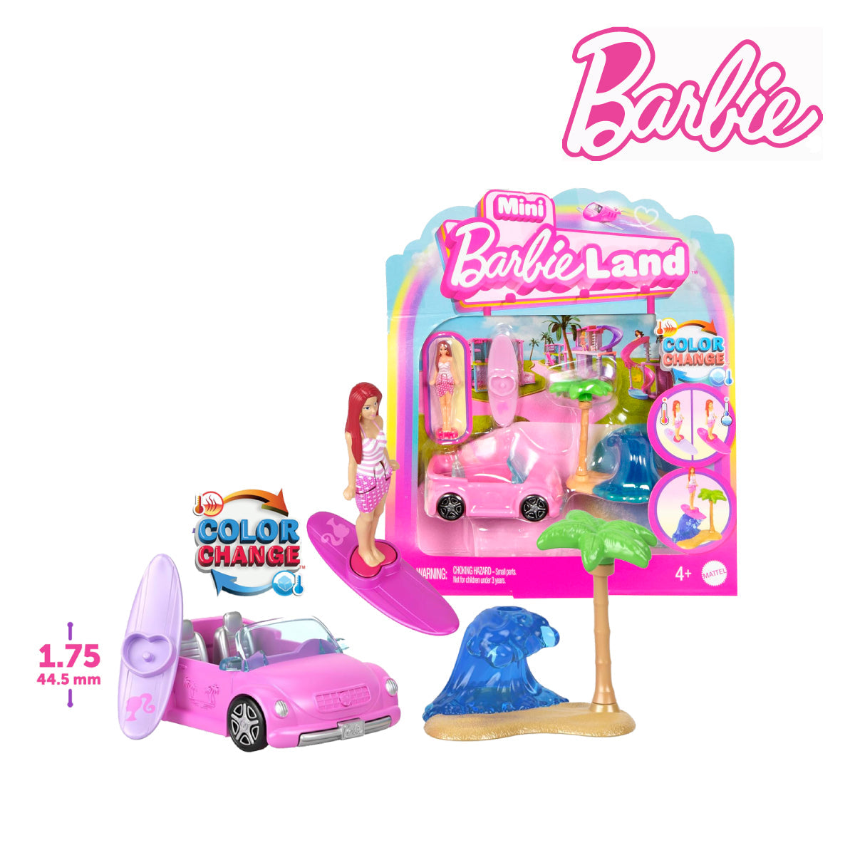 Picture of Barbie JCR35 Mini Barbieland Doll & Vehicle Set, Ages 3+