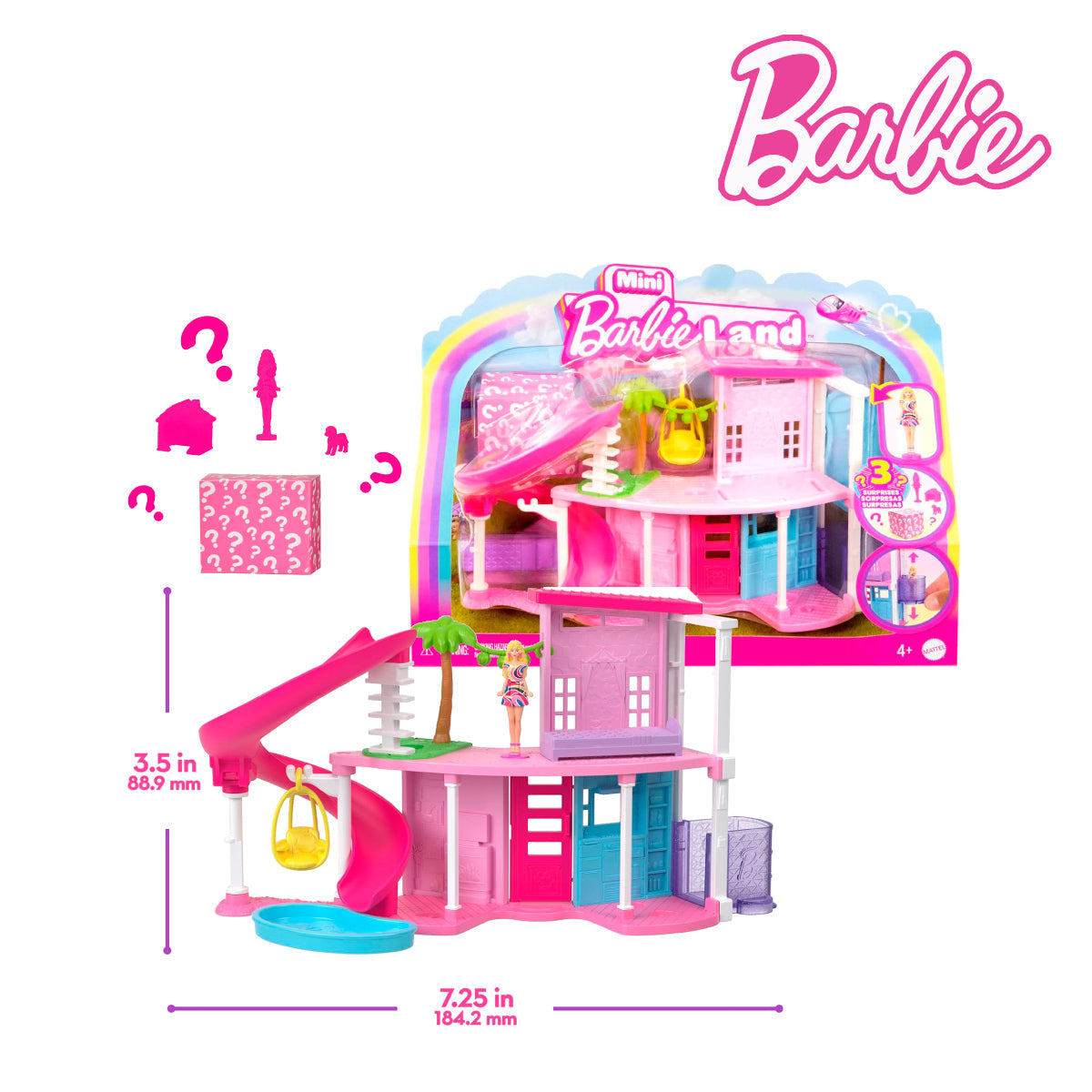 Picture of Barbie HYF45 Mini Barbieland Doll House Playsets, Ages 3+