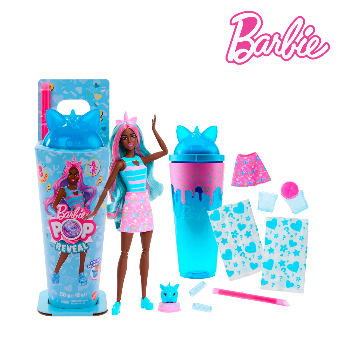 Picture of Barbie JCN86 Pop Reveal Shakes Series Doll & Accessories Set, Ages 3+