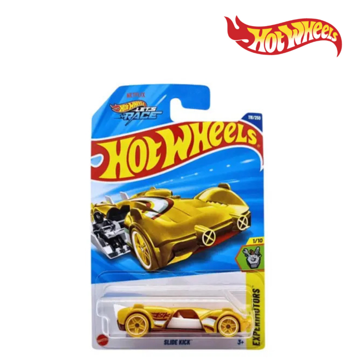 Picture of Hot Wheels HYY57 Slide Kick Letâ€™S Race, Ages 3+