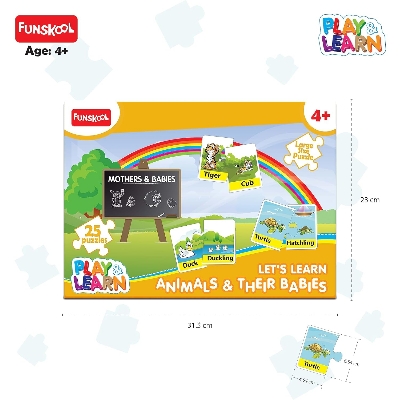 Picture of Funskool Play and Learn Animals & Their Babies Puzzle