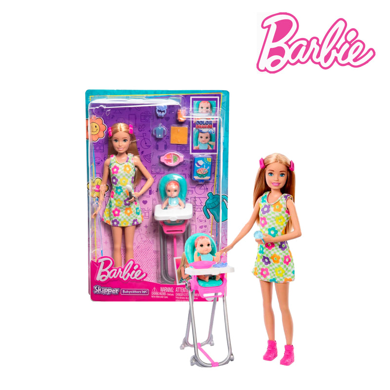 Picture of Barbie HTK35 Skipper Doll & Playset with Accessories, Ages 3+