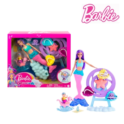 Picture of Barbie HLC30 Mermaid Doll with Purple Hair, Ages 3+