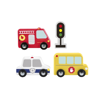 Picture of Fisher Price JCY32 Wooden Vehicle Pack