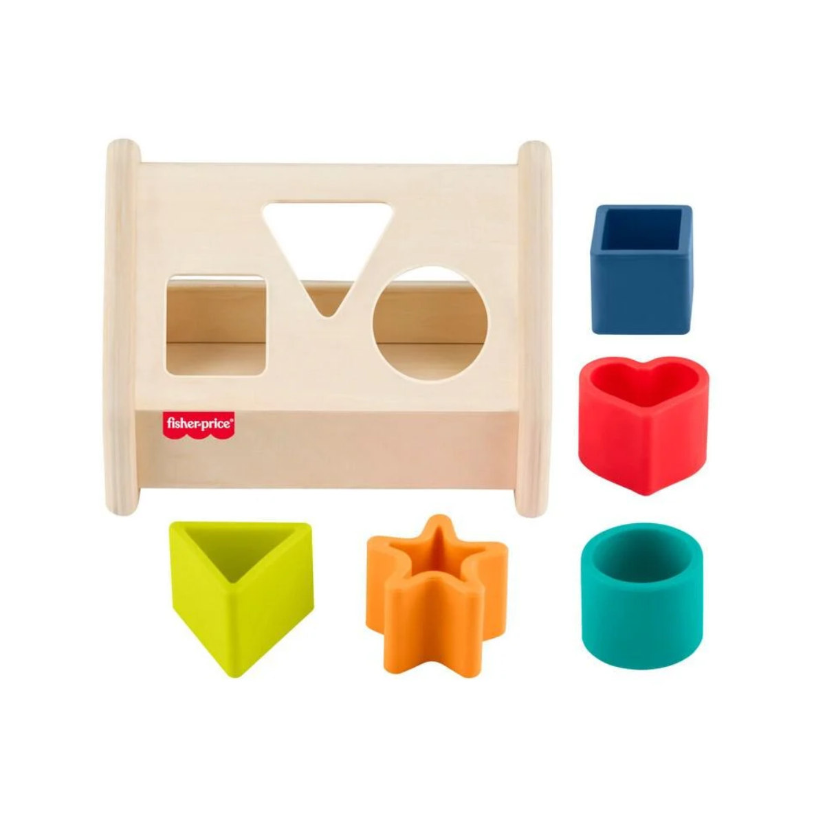 Picture of Fisher Price JCY41 Wood Silicone Shape Sorter