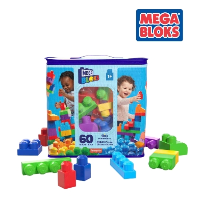 Picture of Mega Bloks DCH54 First Builders Big Building Bag - 60pcs
