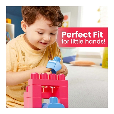 Picture of Mega Bloks DCH54 First Builders Big Building Bag - 60pcs