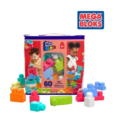 Picture of Mega Bloks DCH54 First Builders Big Building Bag - 60pcs