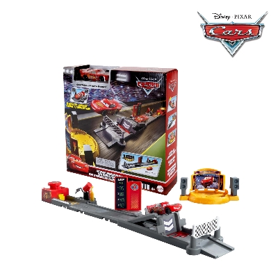 Picture of Disney Pixar JDJ02 Piston Cup Stunt Track Set with Lightning McQueen Toy Car, Ages 4+