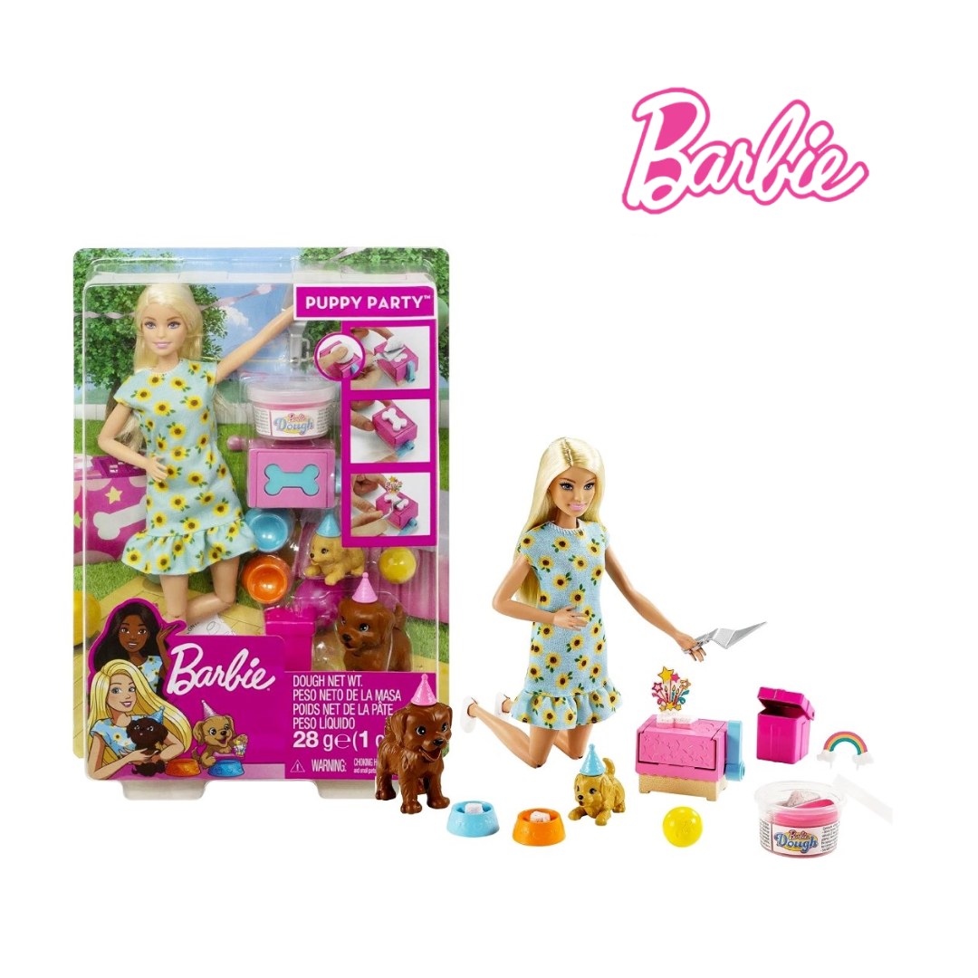 Picture of Barbie GXV75 Doll And Puppy Party Playset