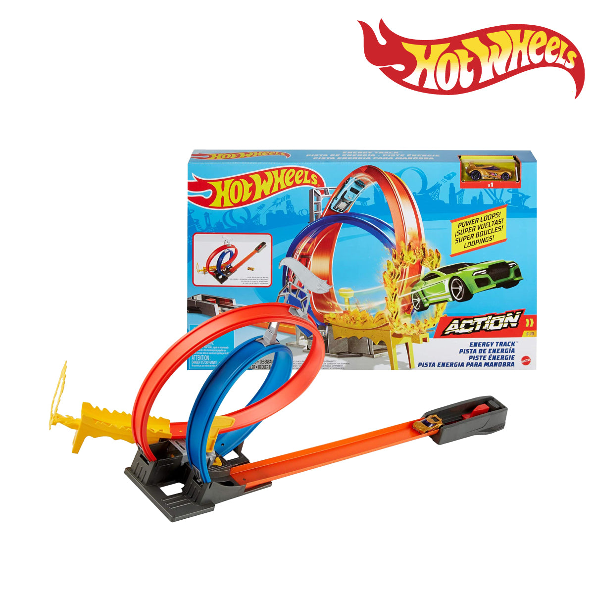 Picture of Hot Wheels GND92 Energy Track, Track Set (Damaged Box), Ages 5+