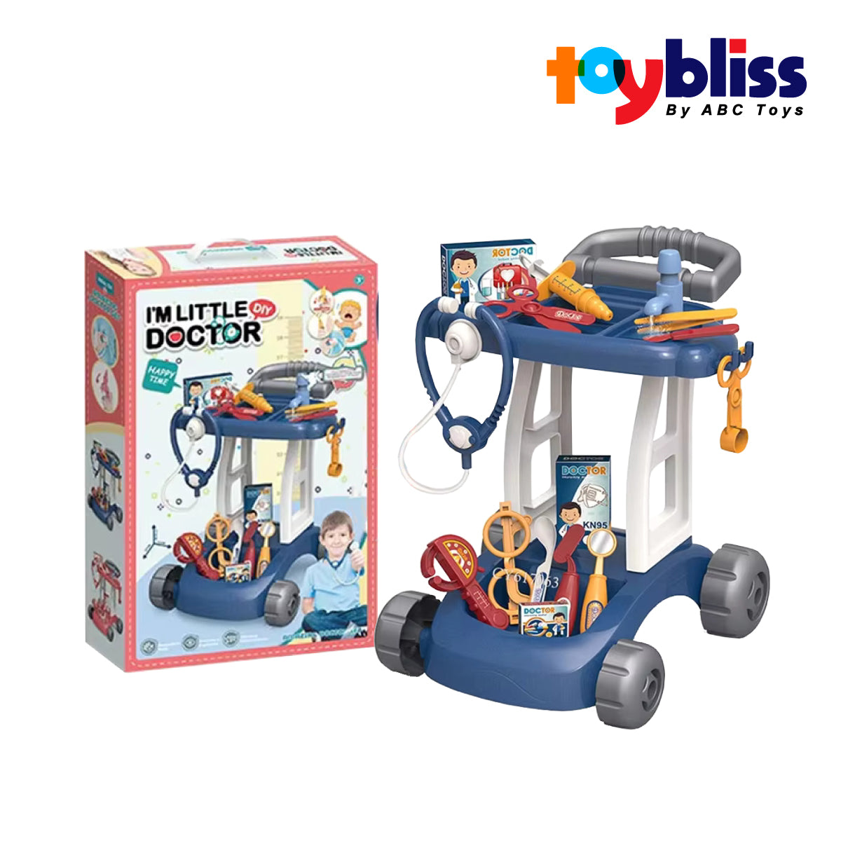 Picture of Toybliss I'm Little Doctor DIY Trolley Set (8837-2), Ages 3+