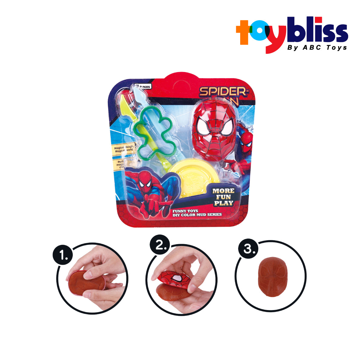 Picture of Toybliss Spider Man DIY Color Mud Series (58-8), Ages 3+