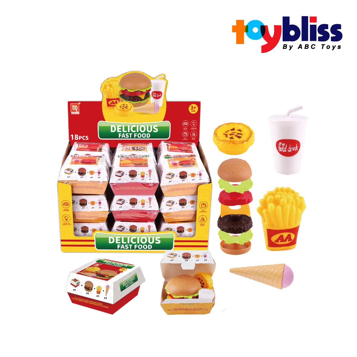 Picture of Toybliss DONGYE Delicious Fast Food Playset (185-91), Ages 3+