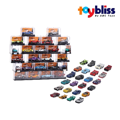 Picture of Toybliss CHENGMEI 164 Block Slide Diecast Car Set (95577-28), Ages 3+