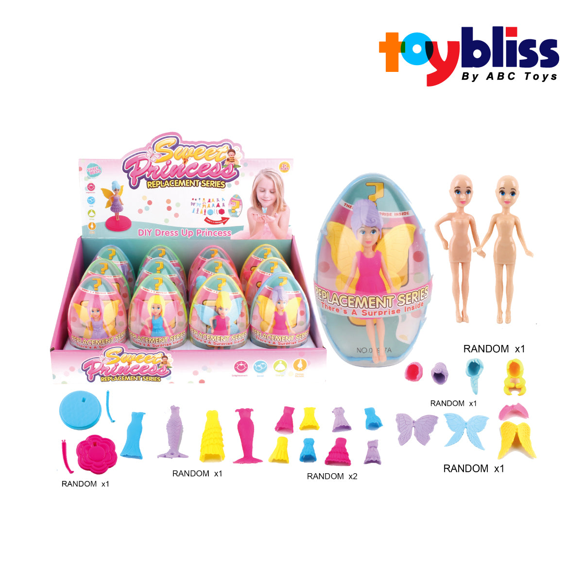 Picture of Toybliss Sweet Princess Replacement Series DIY Dress-Up Set (009-7), Ages 3+