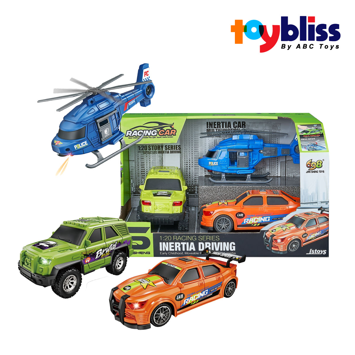 Picture of Toybliss JIANSHENG 1:20 Racing Series 3pcs Set (JS200K), Ages 3+