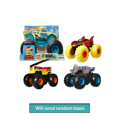 Picture of Hot Wheels FYJ83 Monster 1:24 Trucks Asst. (Damage Box), Ages 3+