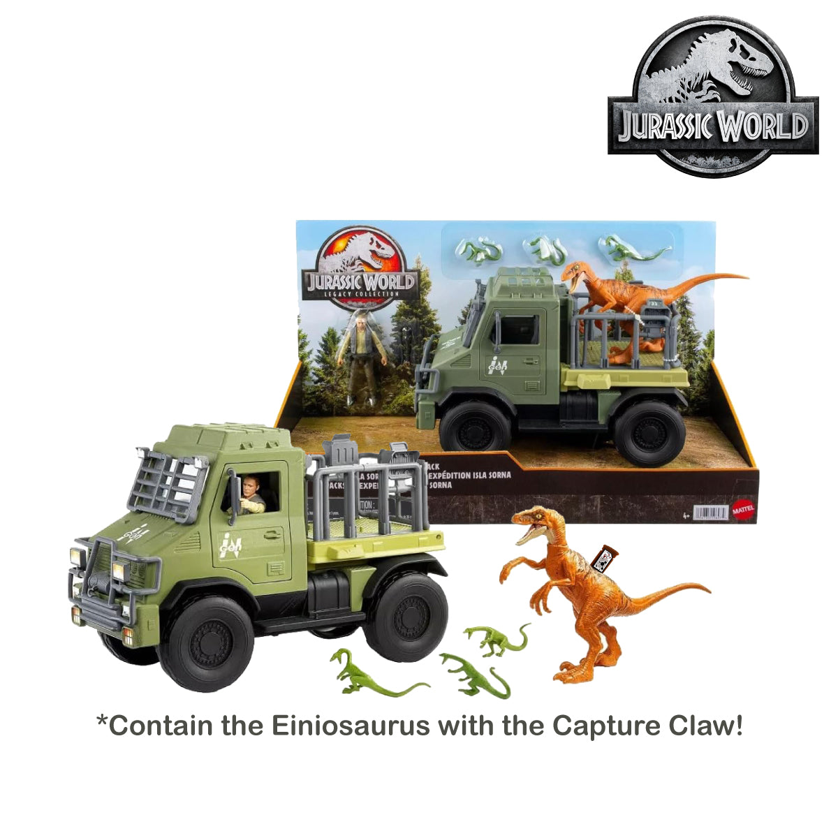 Picture of Jurassic World HTP63 Legacy Collection Dinosaur Expedition Pack Toy for Ages 4 and Up