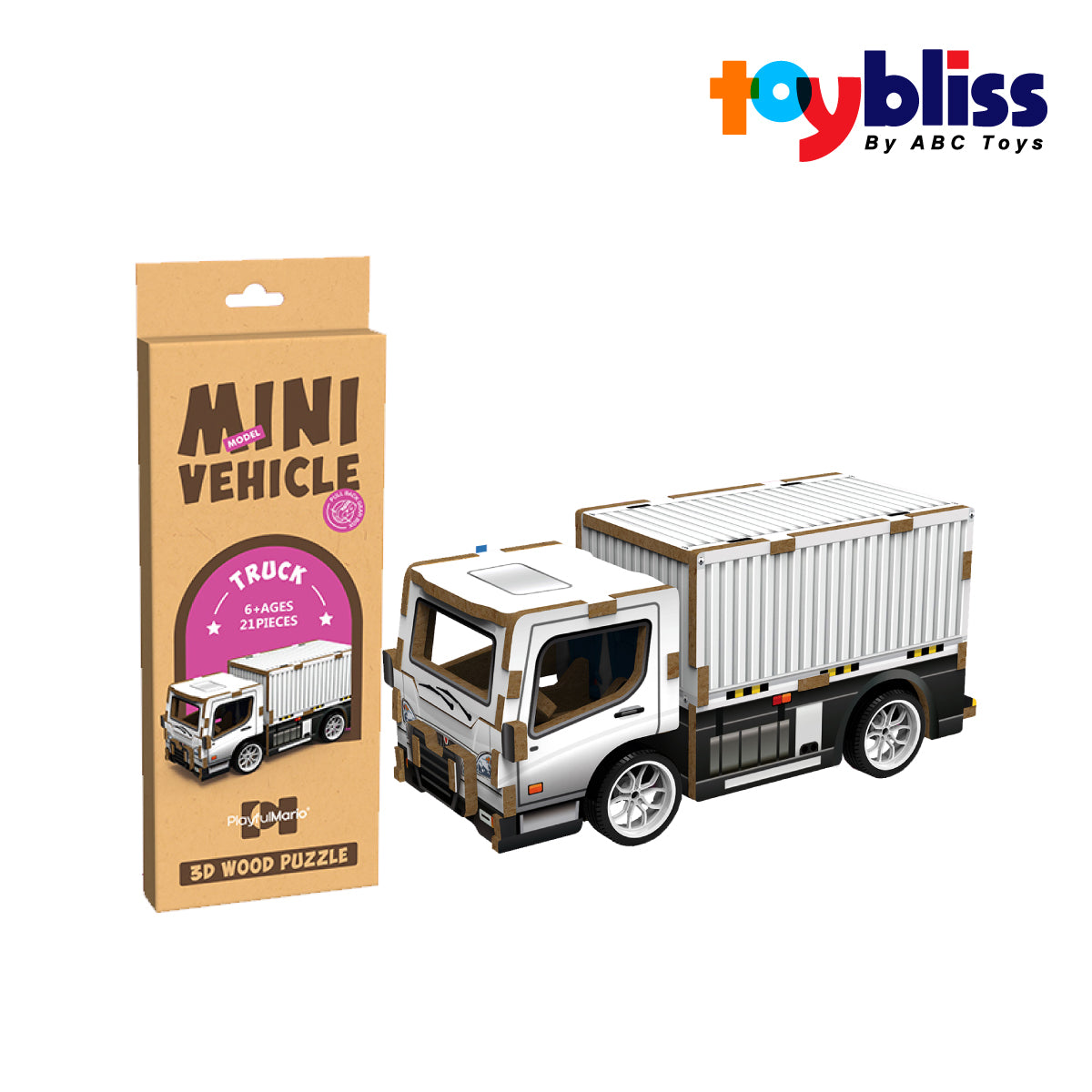 Picture of Toybliss Playful Mario 3D Wooden Truck Puzzle (68019), Ages 6+