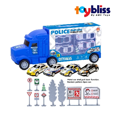 Picture of Toybliss City Police Storage Car Playset (ABL887-5), Ages 3+