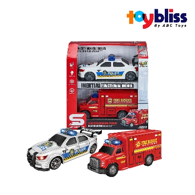 Picture of Toybliss JIANSHENG Fire Rescue Car with Light & Sound (JS200P), Ages 3+