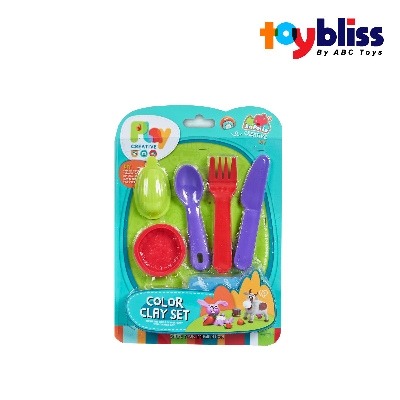 Picture of Toybliss Color Clay Cutlery Set DIY (5838-180), Ages 3+ (Clearance Sales)