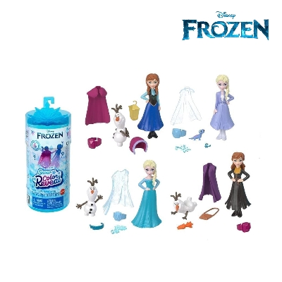 Picture of Disney Frozen HMB83 Snow Color Reveal Dolls (Damage Box), Ages 3+