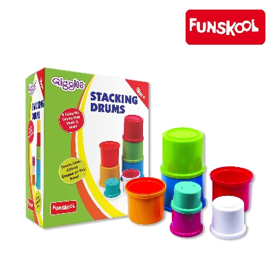 Picture of Funskool Giggles Stacking Drums, Ages 12m+