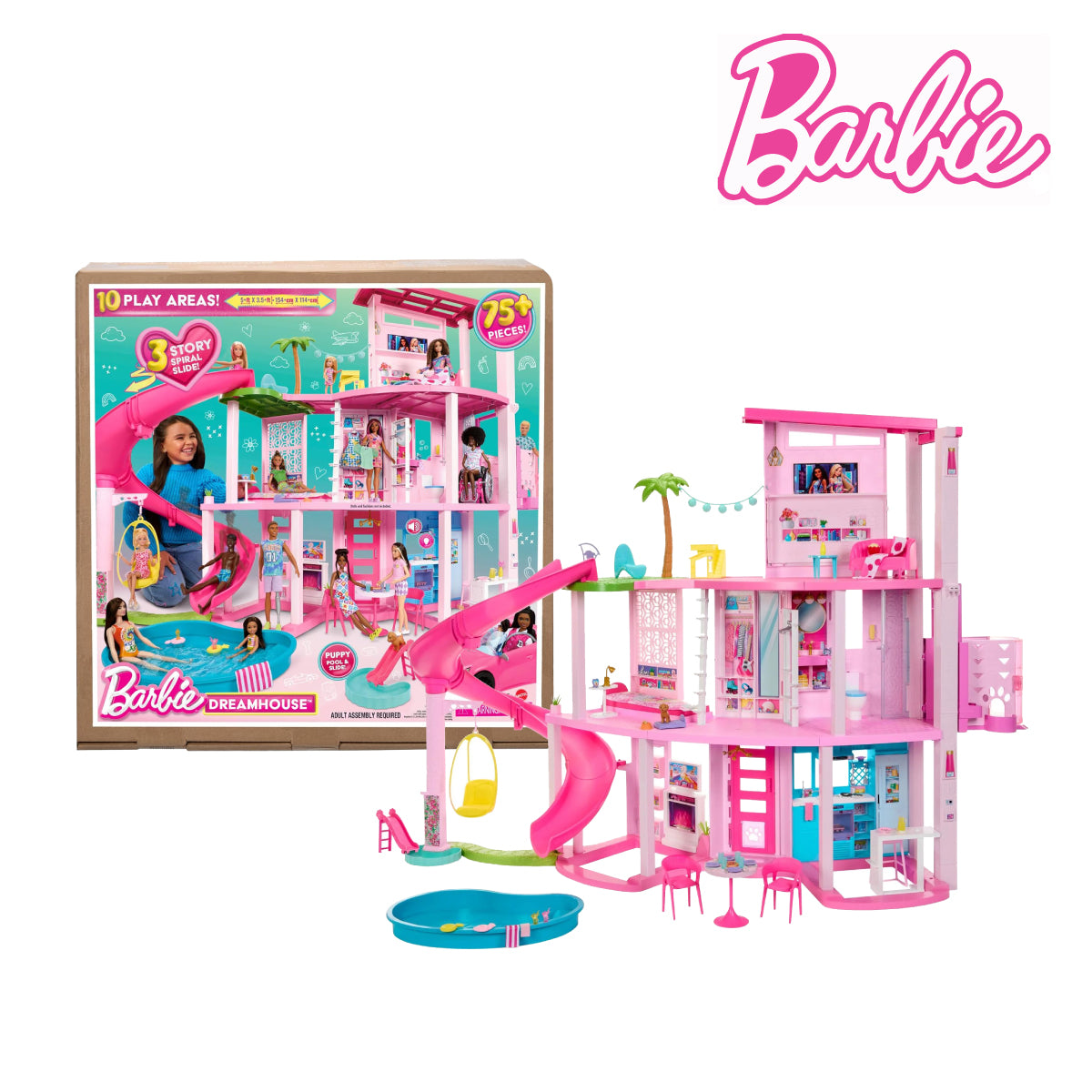 Picture of Barbie HMX10 Dreamhouse Pool Party Playset (75+ Pieces)