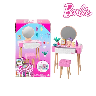 Picture of Barbie HJV32 Furniture And Accessory Pack, Kids Toys, Vanity theme (HJV35)