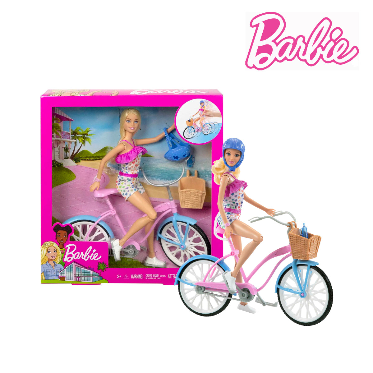 Picture of Barbie HBY28 Doll And Bike Playset