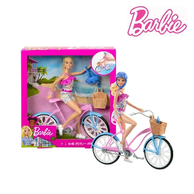 Picture of Barbie HBY28 Doll And Bike Playset