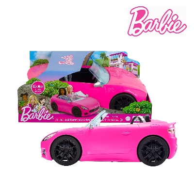 Picture of Barbie HBT92 Pink Convertible 2-Seater Vehicle Doll (Damage Box)