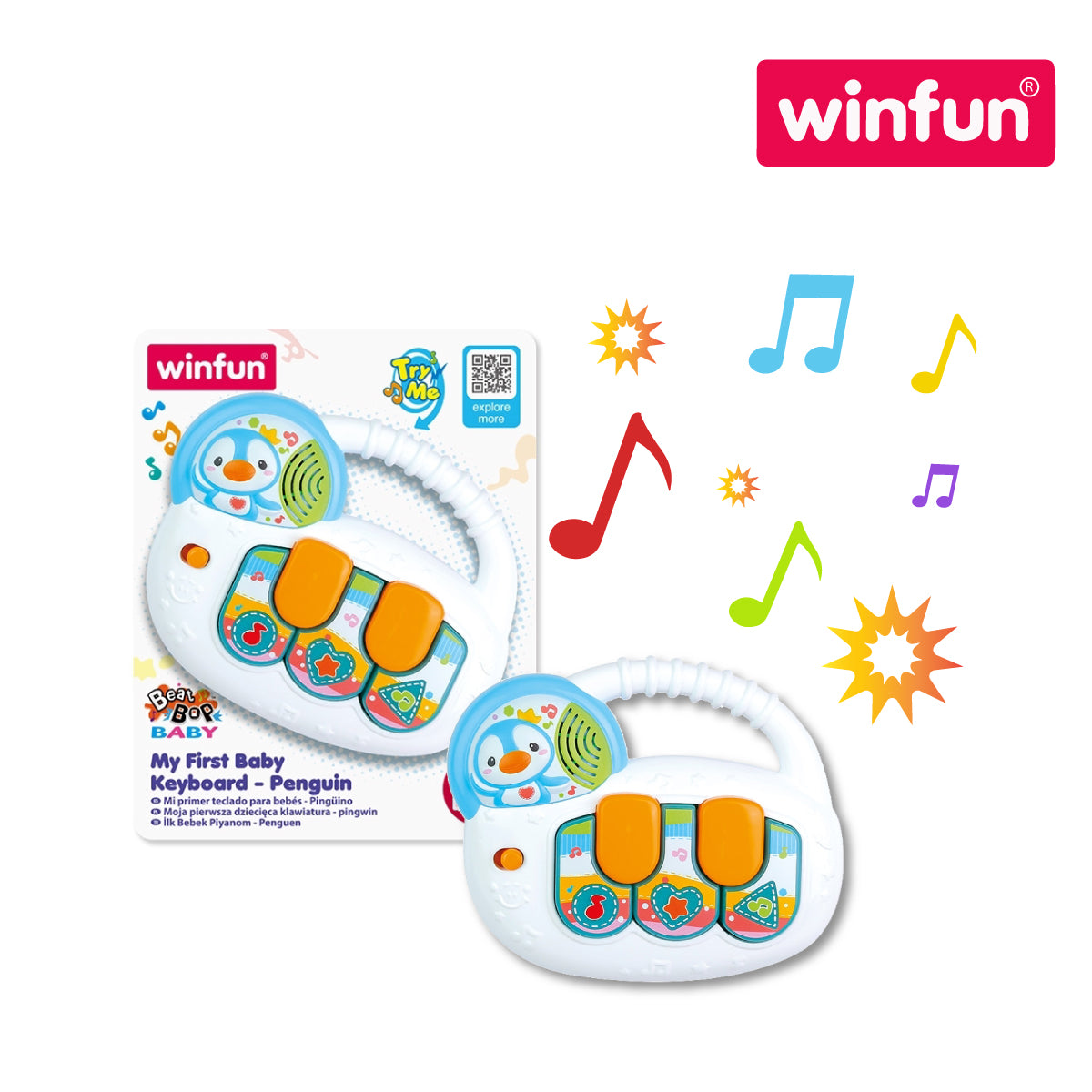 Picture of Winfun 001804 My First Baby Keyboard â€“ Penguin