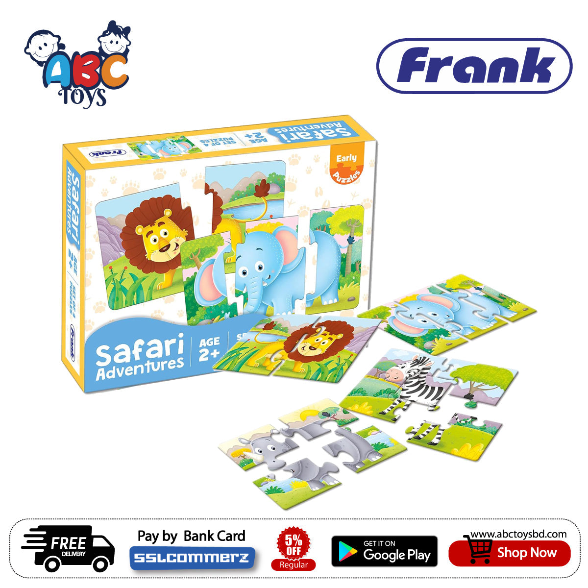 Picture of Frank 32903 Safari Adventures Puzzle