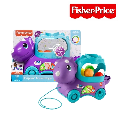Picture of Fisher-Price HJN99 Poppinâ€™ Triceratops Dinosaur