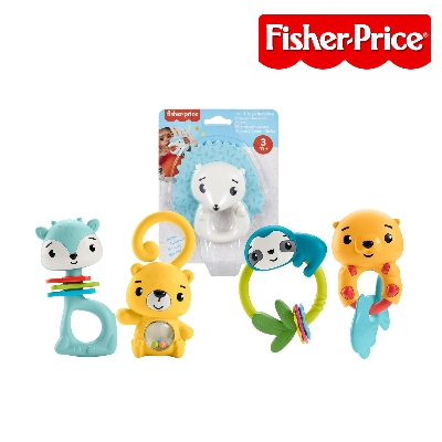 Picture of Fisher Price HJW11 Animal Rattle Assortment