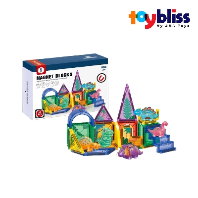 Picture of Toybliss Magnetic Dinosaur 27pcs Blocks (HD145A), Ages 3+